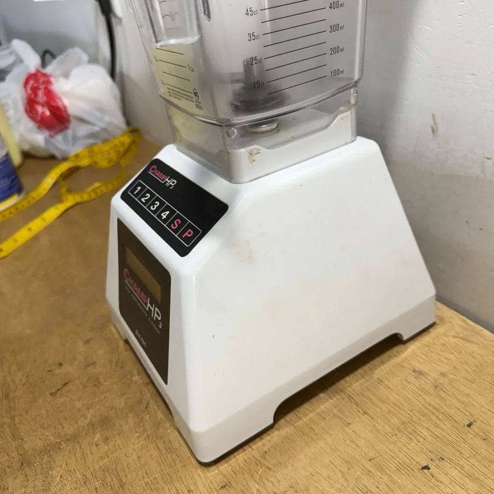 K-Tec Champ HP3 Blender ES-3 White Commercial 1500W High Performance Tested
